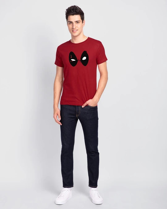 Deadpool Eyes Printed T-Shirt
