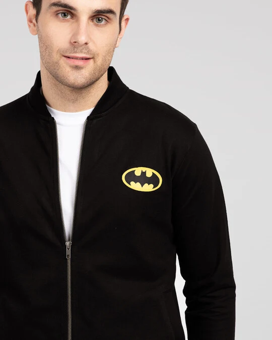 Batman Logo Badge Printed Jacket