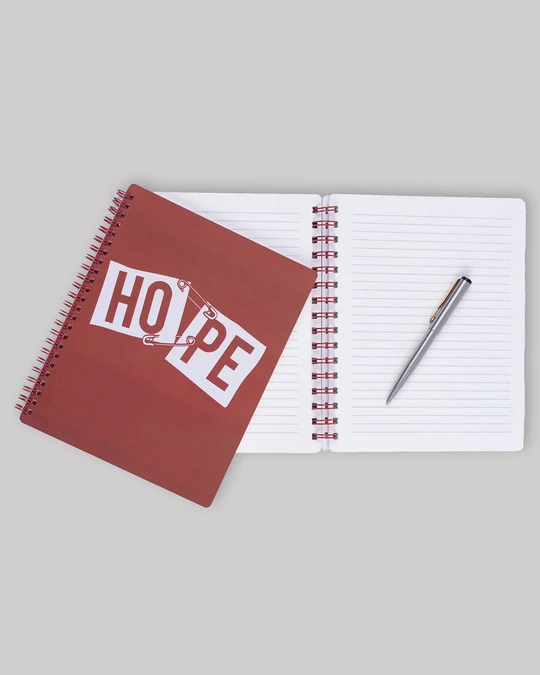 Hope Printed Spiral Notebook