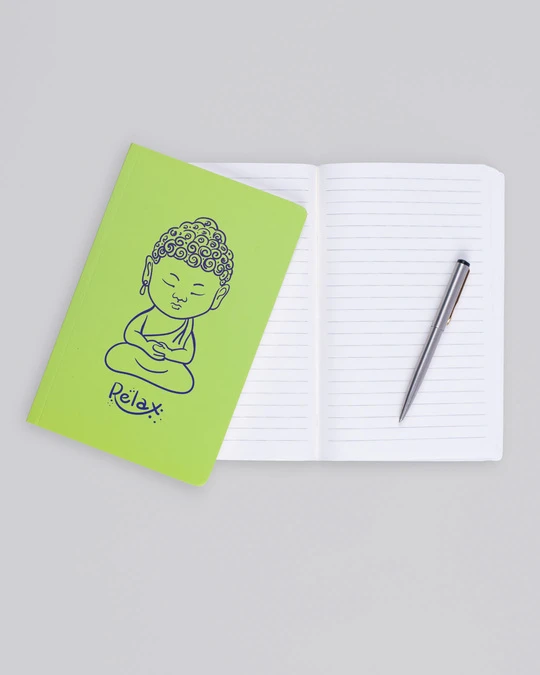 Relax Buddha Printed Notebook